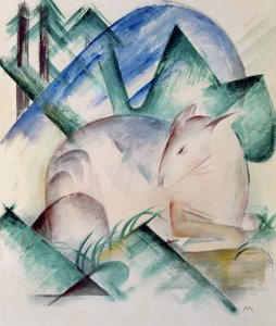 Cerf endormi - Franz Marc